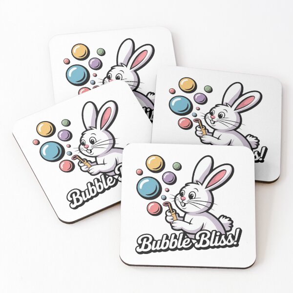 Item preview, Bubble Bliss | Bunny | Cute Spring Bunny Art | Whimsical Pastel Design | Playful Animal Lover Gift designed and sold by PaintedPixels01.