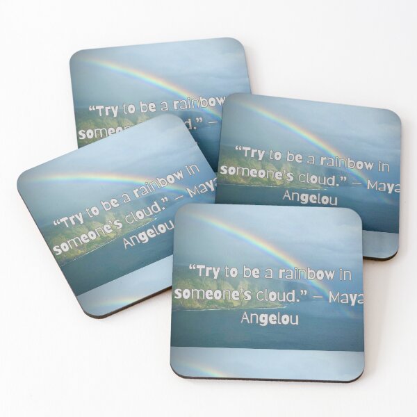 Item preview, Rainbow of Kindness – Maya Angelou Quote designed and sold by TrisaThyme.