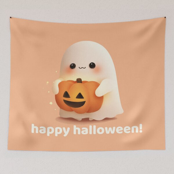 Item preview, Halloween Pumpkin Pal Ghost designed and sold by Ursus Ink.