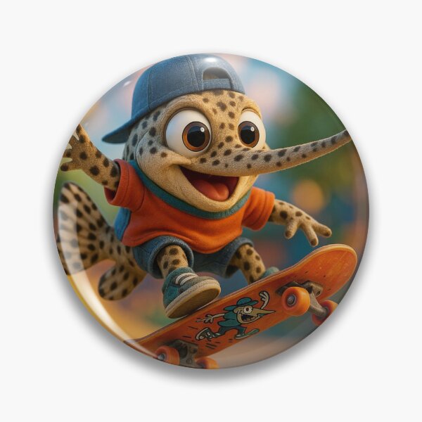 Item preview, Skater Spotted Gar Fish designed and sold by Sillytoe.