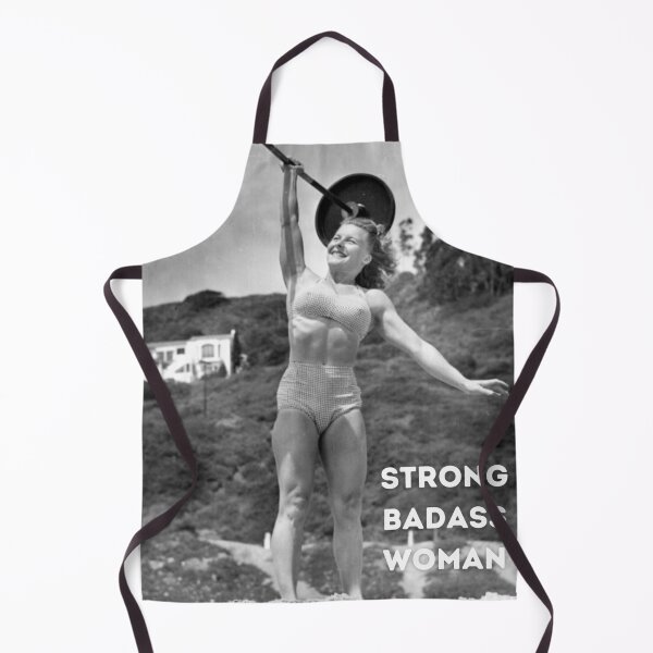 Item preview, Strong Badass Woman Lifting Muscle Beach designed and sold by TeeKid.