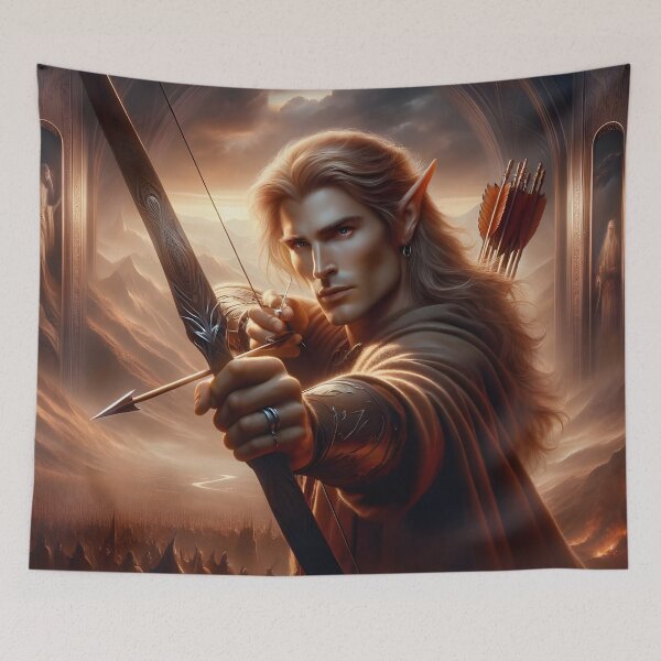 Aperçu de l'œuvre Elven Marksman créée et vendue par Buttonquill.