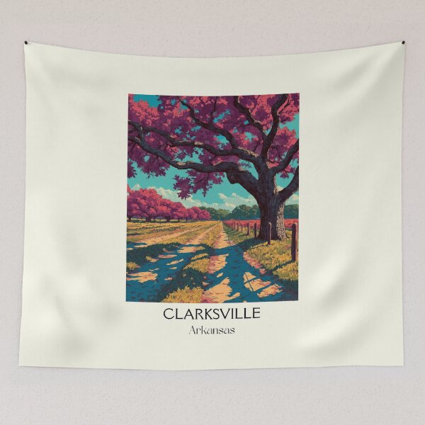 Item preview, Clarksville Arkansas Ozark Tree Art Print designed and sold by TuncGK.