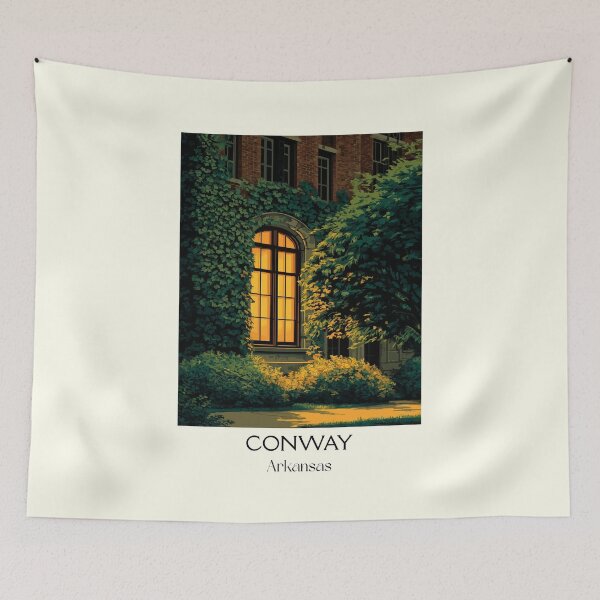 Item preview, Conway Arkansas Cozy Window Art Print designed and sold by TuncGK.