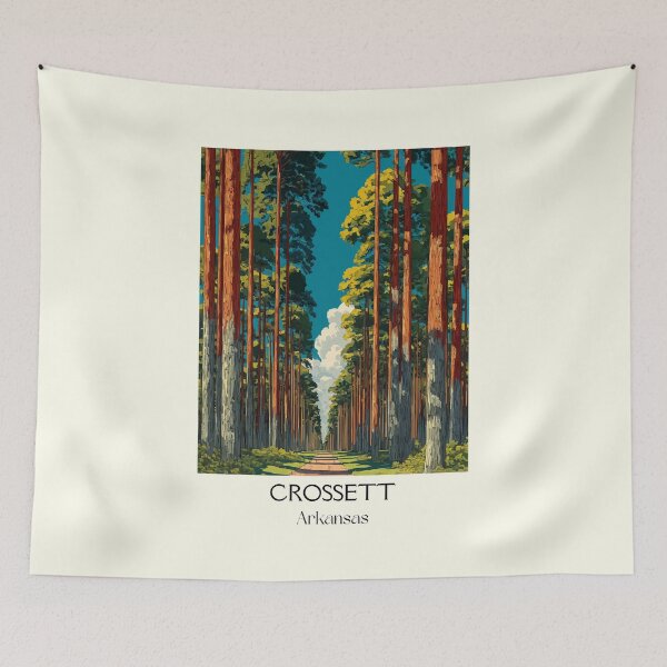 Item preview, Crossett Arkansas Pine Forest Art Print designed and sold by TuncGK.