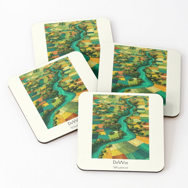 Item preview, DeWitt Arkansas Rice Fields Art Print designed and sold by TuncGK.