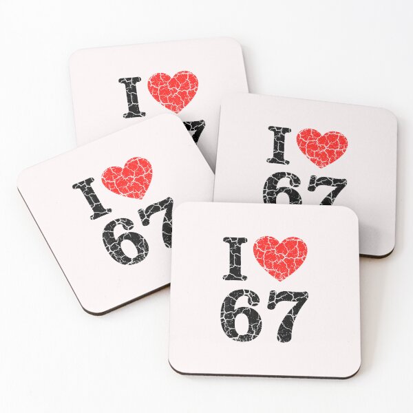 Item preview, Retro I Love 67 Funny Meme I Love Six Seven designed and sold by grumpzara.