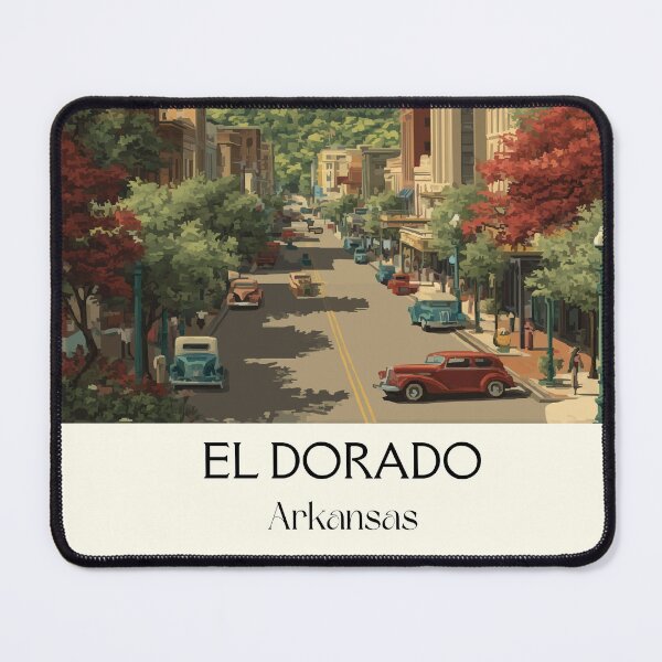 Item preview, El Dorado Arkansas Historic Downtown Art Print designed and sold by TuncGK.