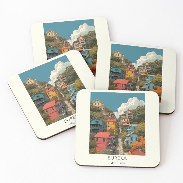 Item preview, Eureka Springs Arkansas Artsy Town Art Print designed and sold by TuncGK.