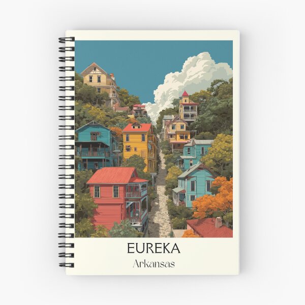 Item preview, Eureka Springs Arkansas Artsy Town Art Print designed and sold by TuncGK.