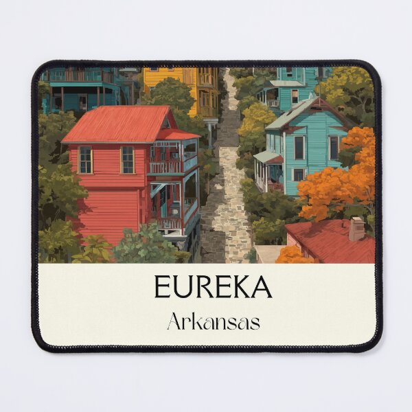 Item preview, Eureka Springs Arkansas Artsy Town Art Print designed and sold by TuncGK.