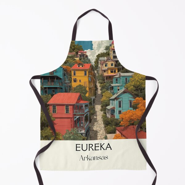 Item preview, Eureka Springs Arkansas Artsy Town Art Print designed and sold by TuncGK.