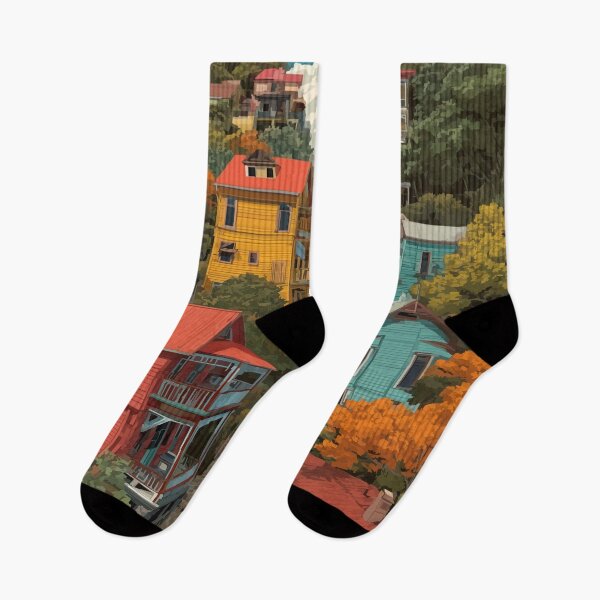 Item preview, Eureka Springs Arkansas Artsy Town Art Print designed and sold by TuncGK.
