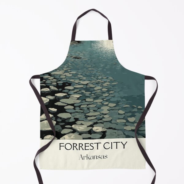 Item preview, Forrest City Arkansas Winter River Art Print designed and sold by TuncGK.