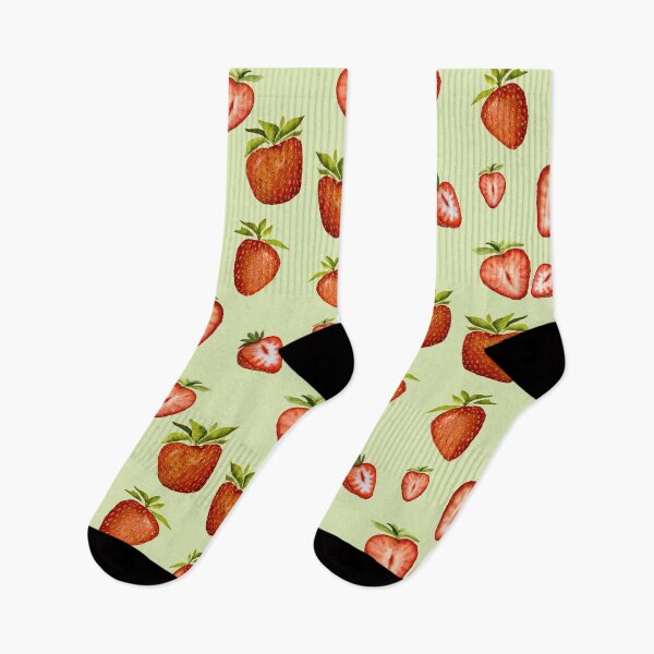 Item preview, Watercolor Strawberries Repeating Pattern designed and sold by Tarot and Trinkets.