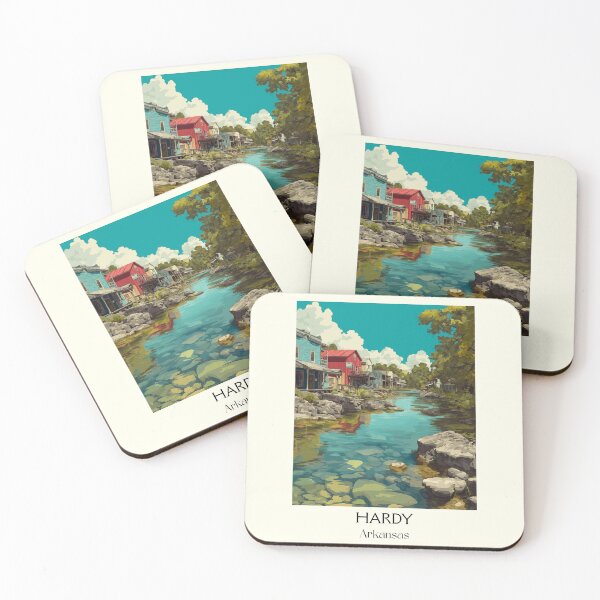 Item preview, Hardy Arkansas Spring River Town Art Print designed and sold by TuncGK.