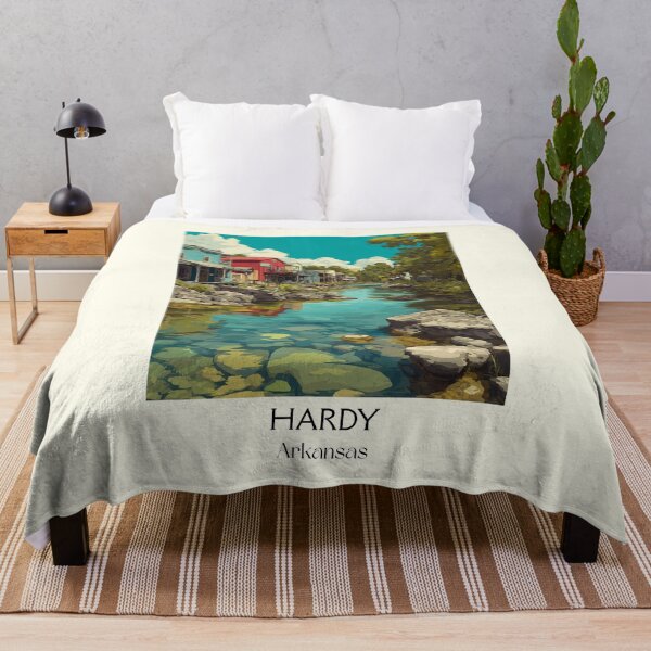 Item preview, Hardy Arkansas Spring River Town Art Print designed and sold by TuncGK.