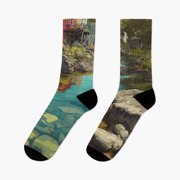 Item preview, Hardy Arkansas Spring River Town Art Print designed and sold by TuncGK.