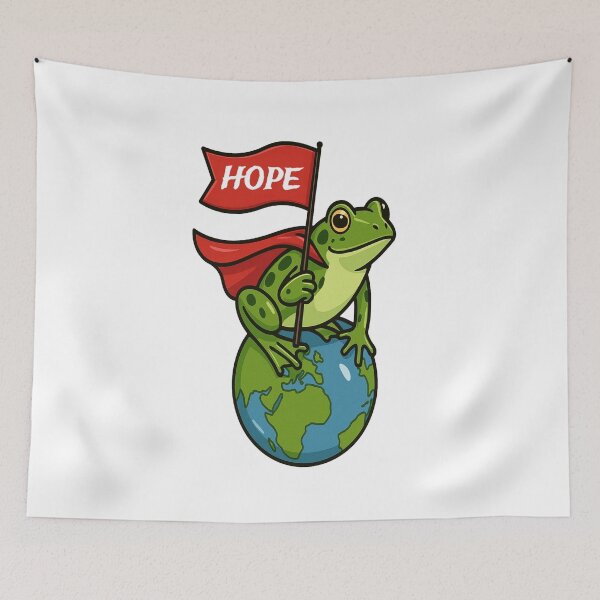 Item preview, Shiny Portland Frog – HOPE on Earth designed and sold by medarabon04.