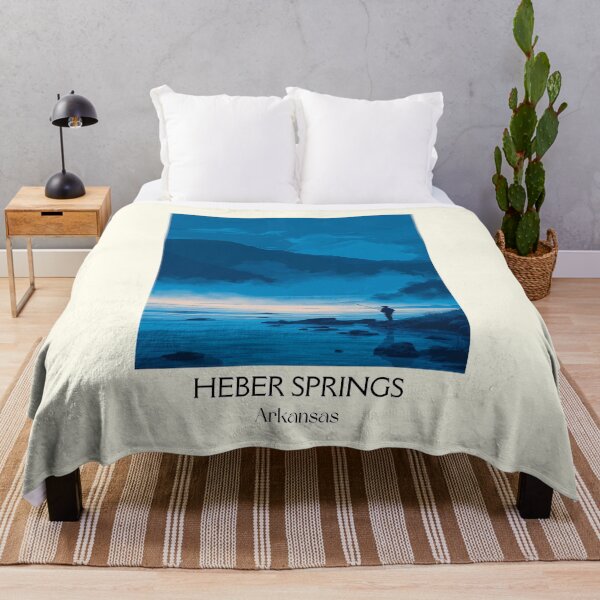 Item preview, Heber Springs Arkansas Lakeside Art Print designed and sold by TuncGK.