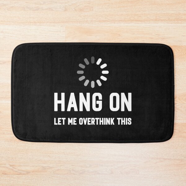 Item preview, Minimalist Overthinking Buffering Sticker designed and sold by LashondaGreen89.