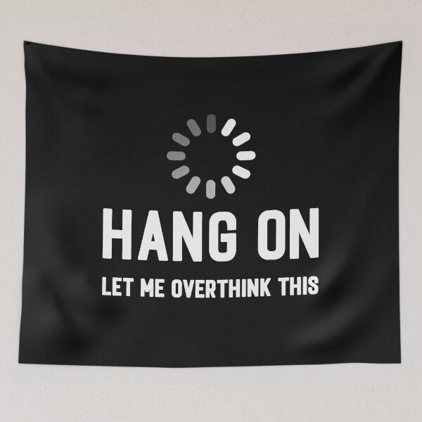 Item preview, Minimalist Overthinking Buffering Sticker designed and sold by LashondaGreen89.