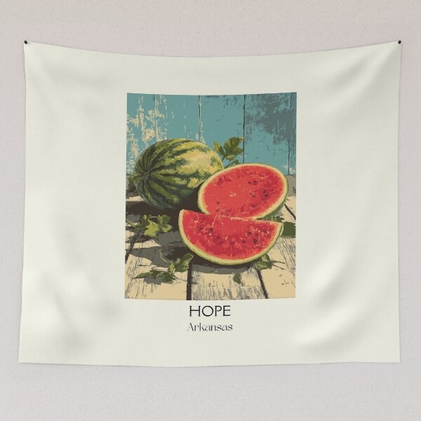 Item preview, Hope Arkansas Watermelon Art Print designed and sold by TuncGK.