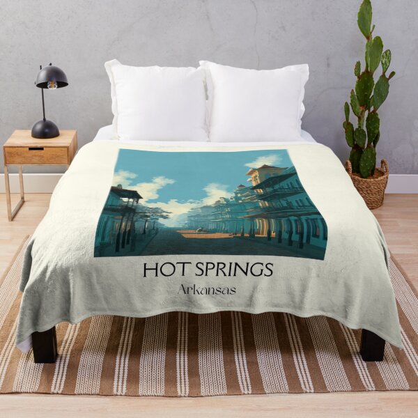 Item preview, Hot Springs Arkansas Bathhouse Row Art Print designed and sold by TuncGK.