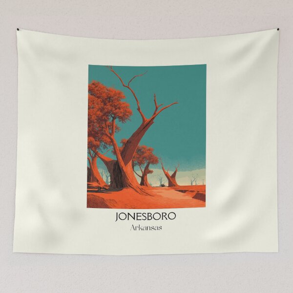 Item preview, Jonesboro Arkansas Surreal Landscape Art Print designed and sold by TuncGK.