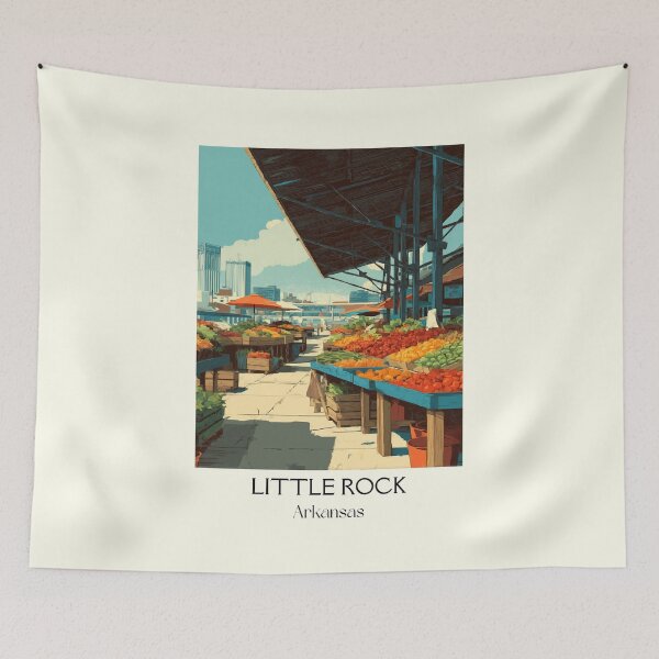 Item preview, Little Rock Arkansas River Market Art Print designed and sold by TuncGK.