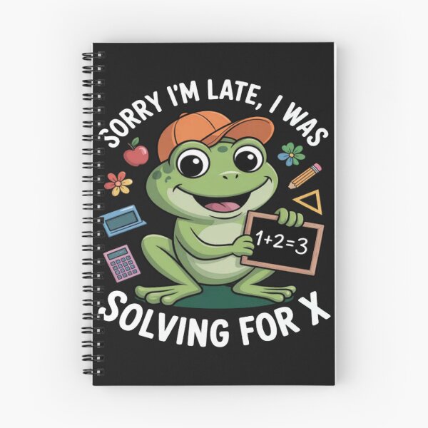 Item preview, Math Solving for X Frog First Day Of School designed and sold by Vastingan.