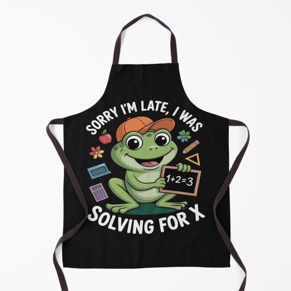 Item preview, Math Solving for X Frog First Day Of School designed and sold by Vastingan.