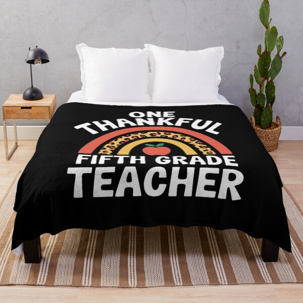 Item preview, One Thankful Fifth Grade Teacher Thanksgiving Rainbow Funny  designed and sold by JonBarnes22.