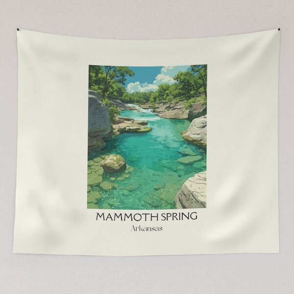 Item preview, Mammoth Spring Arkansas State Park Art Print designed and sold by TuncGK.