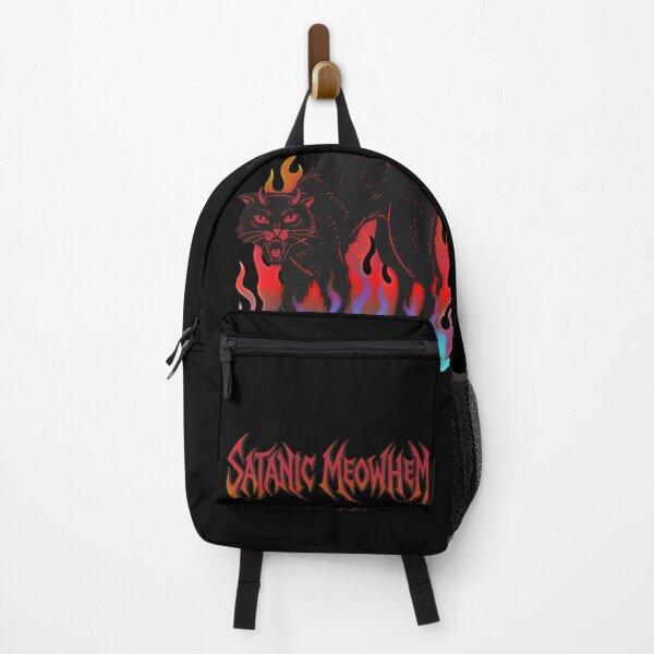 Item preview, Satanic Meowhem Black Cat designed and sold by CoffinsArt.