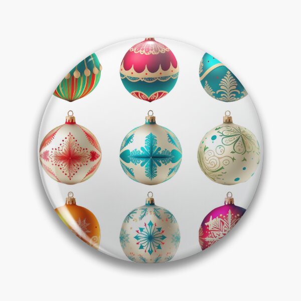 Item preview, Elegant 9-Piece Ornate Christmas Ornament Set designed and sold by BinormalStuidos.