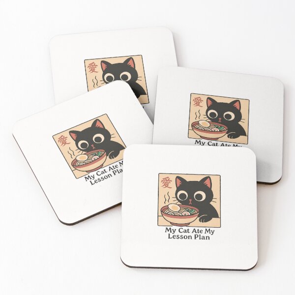 Item preview, My Cat Ate My Lesson Plans Cat Japanese For Women Men  designed and sold by cawtoon.