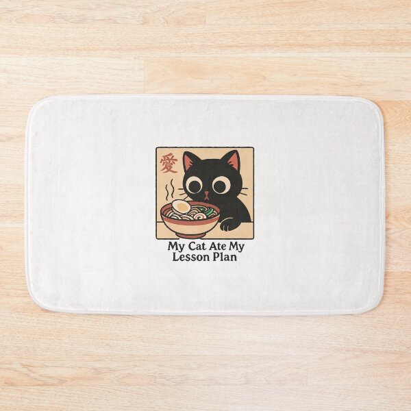 Item preview, My Cat Ate My Lesson Plans Cat Japanese For Women Men  designed and sold by cawtoon.