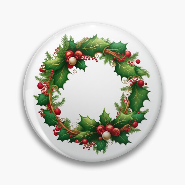 Item preview, Classic Holiday Wreath Art designed and sold by BinormalStuidos.