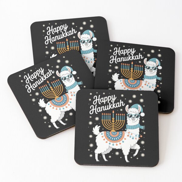 Item preview, Menorá Hanukkah Llama Linda Alpaca Chanukah designed and sold by PunkNation-Arts.