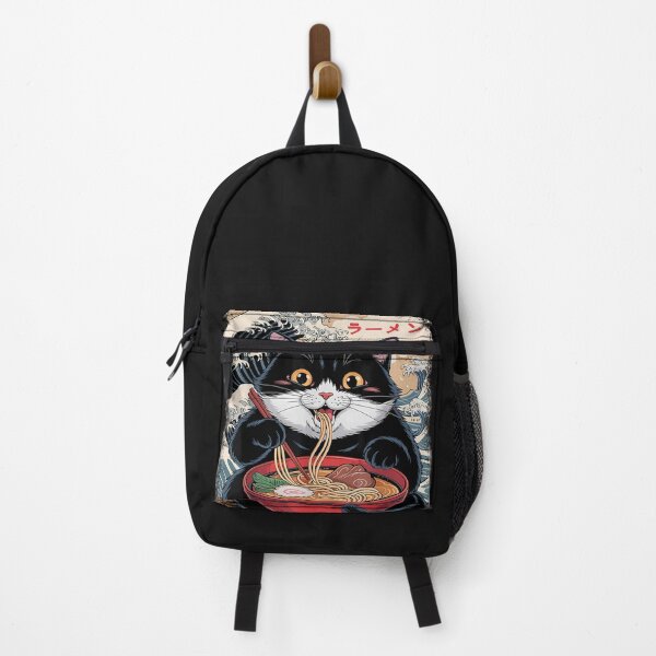 Item preview, Funny Fat Cat Eating Shoyu Ramen Tonkotsu Lover Noodles designed and sold by cawtoon.