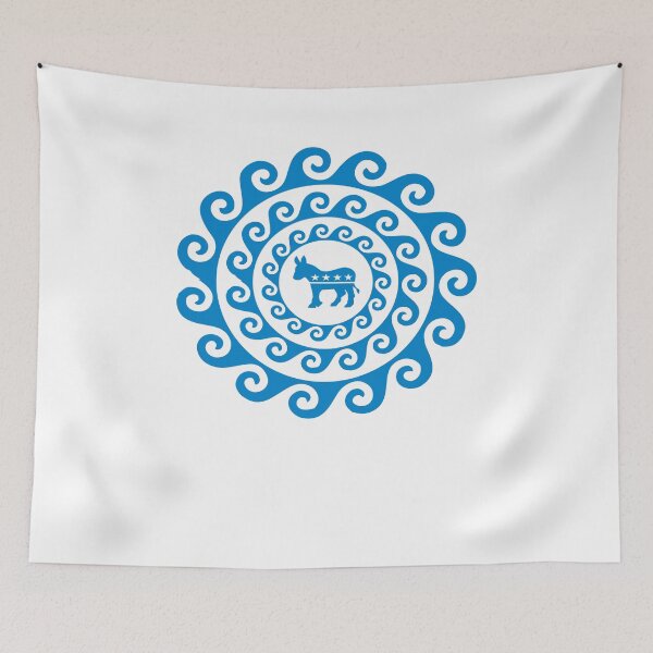 Item preview, Blue Wave Mandala Democratic Donkey 2020 Presidential Election designed and sold by funnytshirtemp.