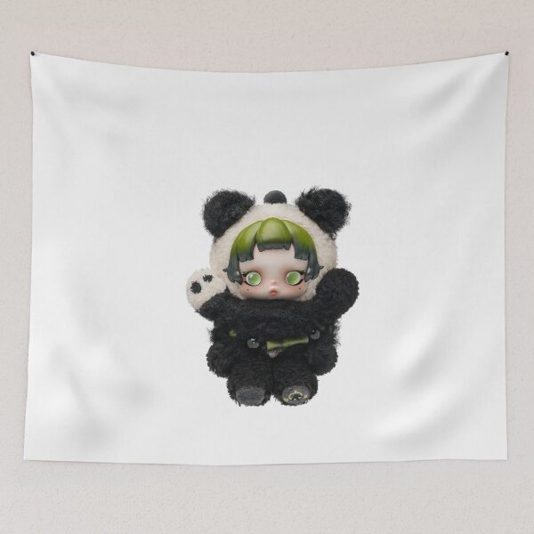 Item preview, SKULLPANDA - Lazy Panda Plush Doll Pendant - Popmart designed and sold by penny555.