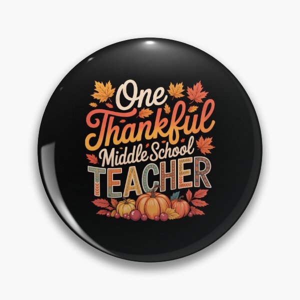 Item preview, One Thankful Middle School Teacher Shirt Thanksgiving designed and sold by JulienAureo.