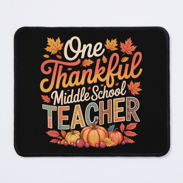 Item preview, One Thankful Middle School Teacher Shirt Thanksgiving designed and sold by JulienAureo.