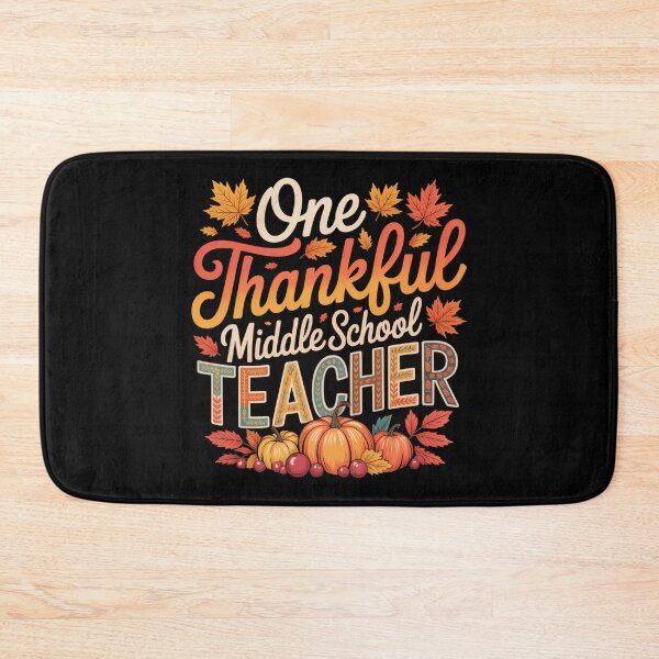 Item preview, One Thankful Middle School Teacher Shirt Thanksgiving designed and sold by JulienAureo.
