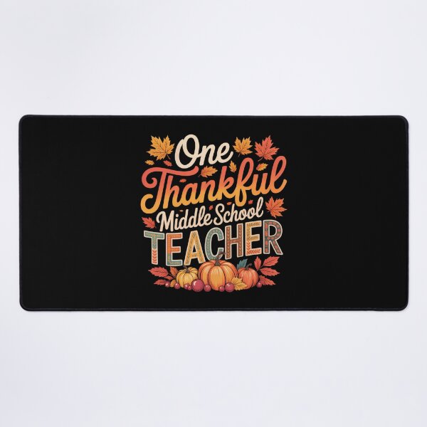 Item preview, One Thankful Middle School Teacher Shirt Thanksgiving designed and sold by JulienAureo.