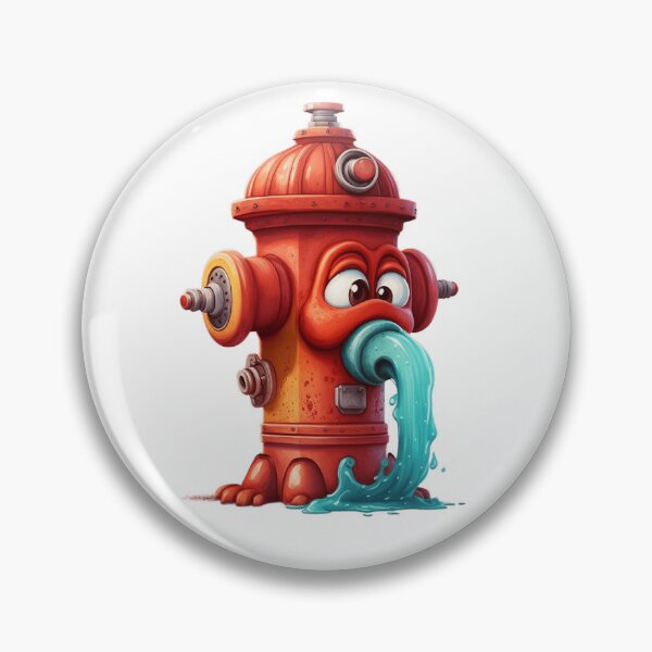Item preview, Goofy Animated Leaking Fire Hydrant Art designed and sold by BinormalStuidos.