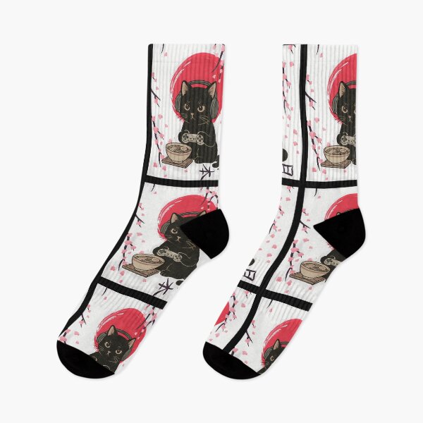 Item preview, Cute Kawaii Gamer Cat Ramen Retro Japanese  designed and sold by cawtoon.