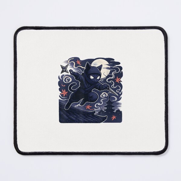 Item preview, Ninja Cat Stealth Attack Japanese Ninja Cat Warrior designed and sold by cawtoon.